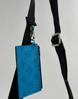 Mini Borsa a tracolla Louis Vuitton Gaston Azzurra