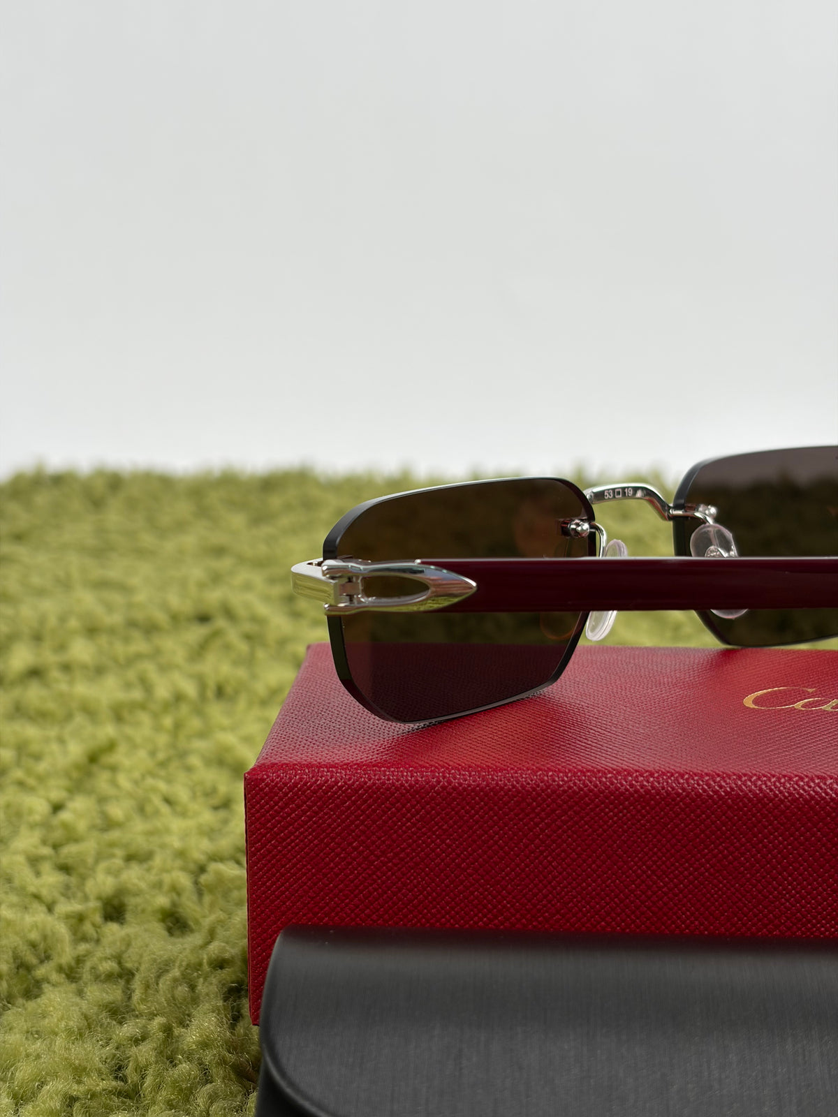 Occhiali da sole Cartier Decor C Rosso