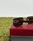 Occhiali da sole Cartier Decor C Rosso