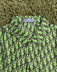 Camicia Christian Dior Oblique Pixel Verde 40