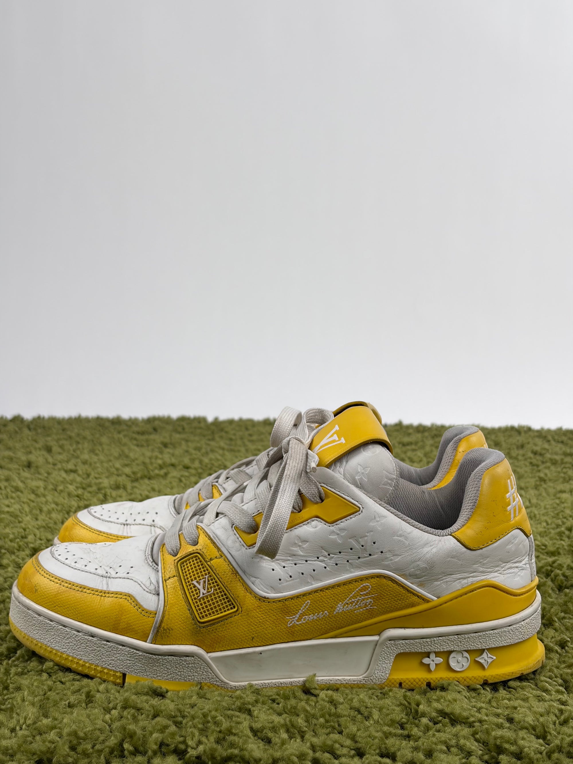 Louis vuitton trainer Size 6=40 calza 41 bianca e gialla