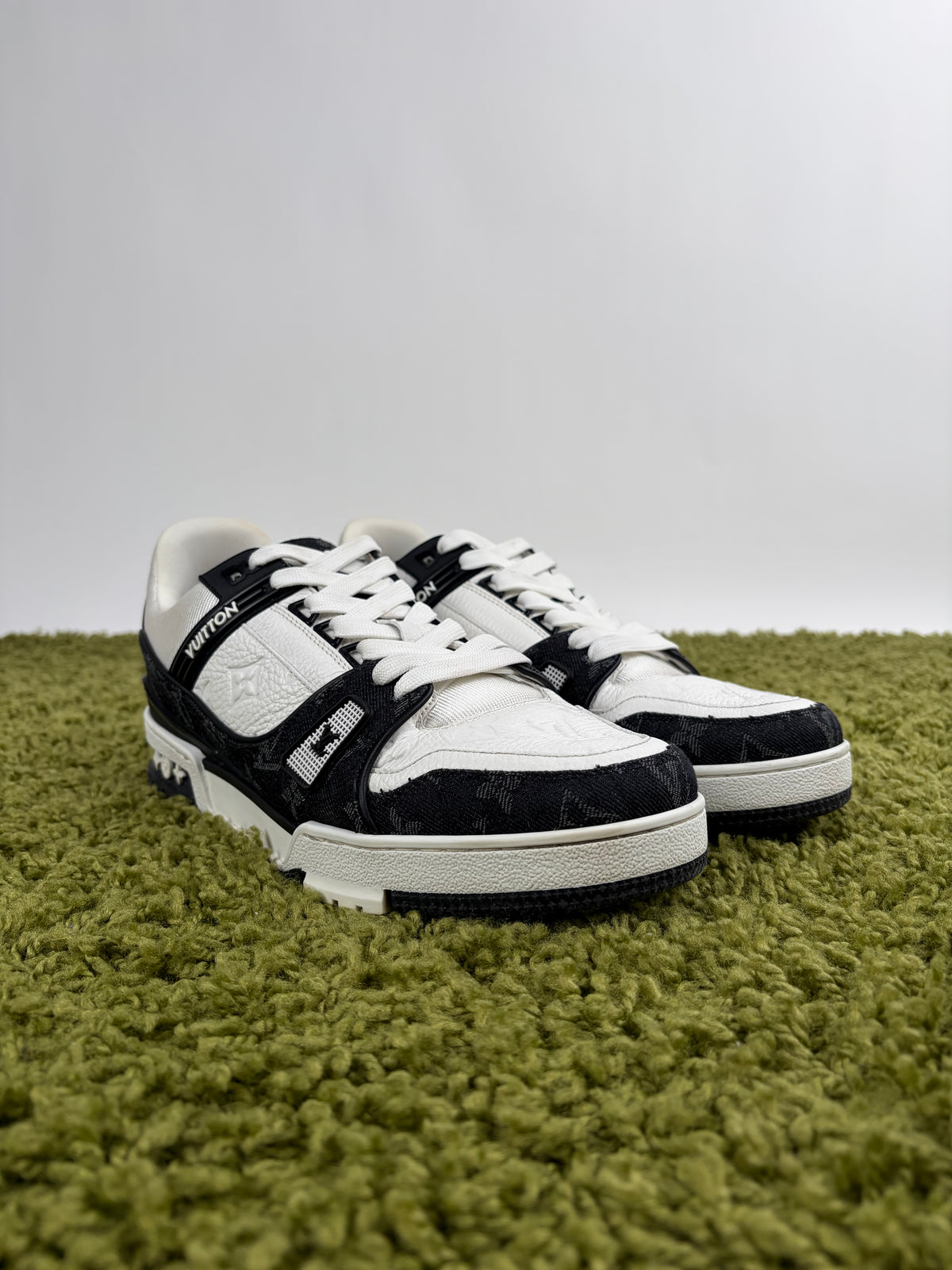 Louis Vuitton Trainer In Denim Nera  8.5