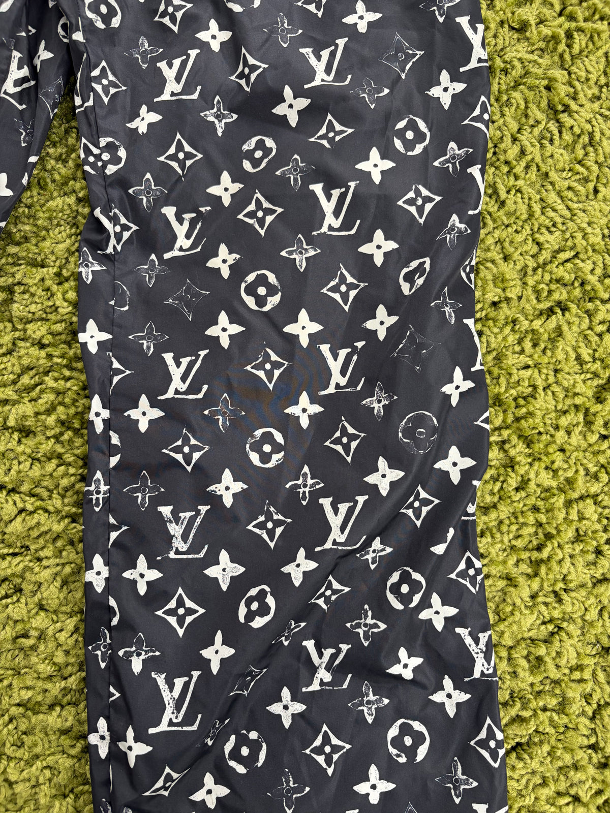 Pantalone Louis Vuitton Stencil Effect Monogram Nero 36