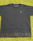 T-Shirt Prada con dettaglio in Re-Nylon Nero XXL
