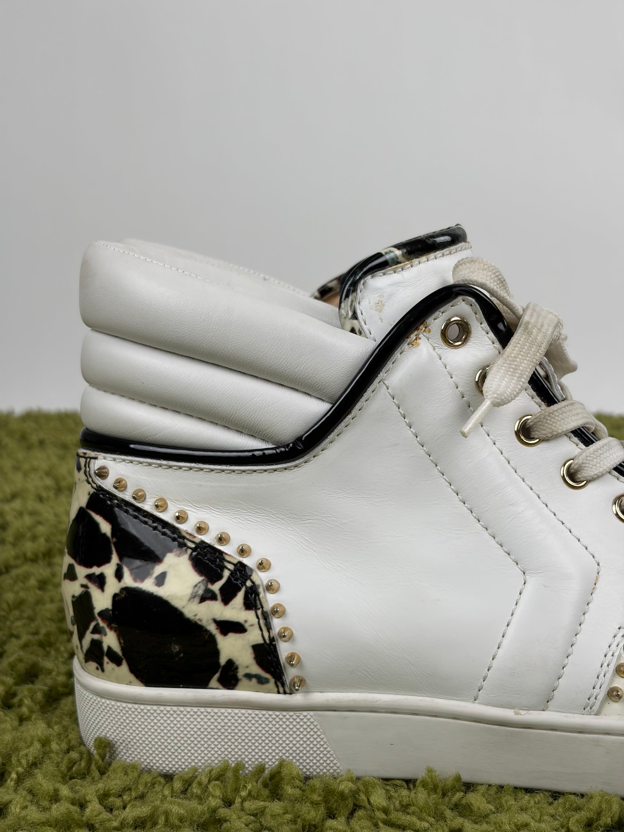 Louboutin Size 43 bianche e oro