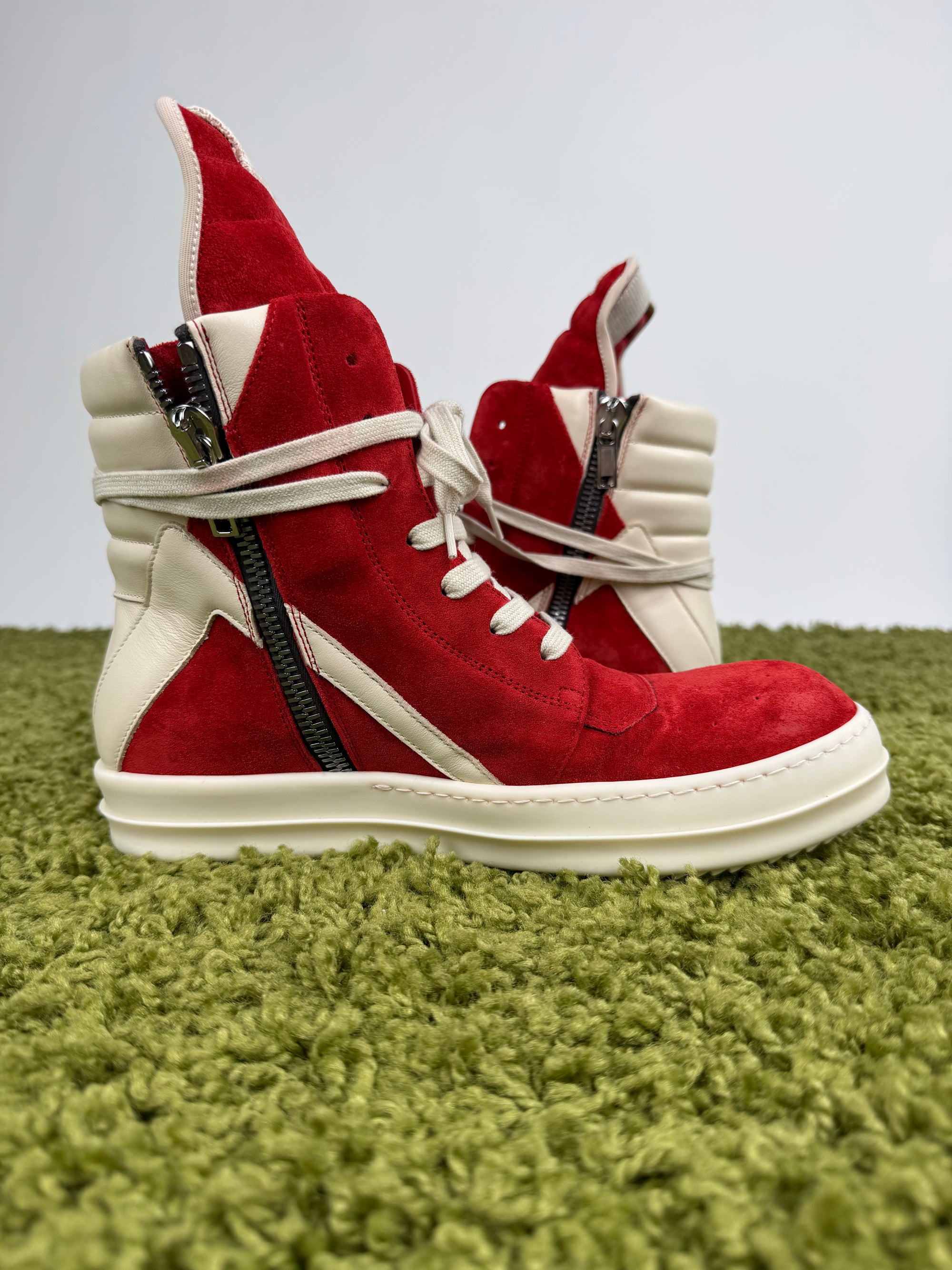 Rick Owens Geobasket DRKSHDW Rosso 44