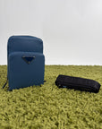 Borsa a tracolla Prada Smartphone Case Blu