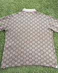 Polo Gucci in jacquard Beige XXL