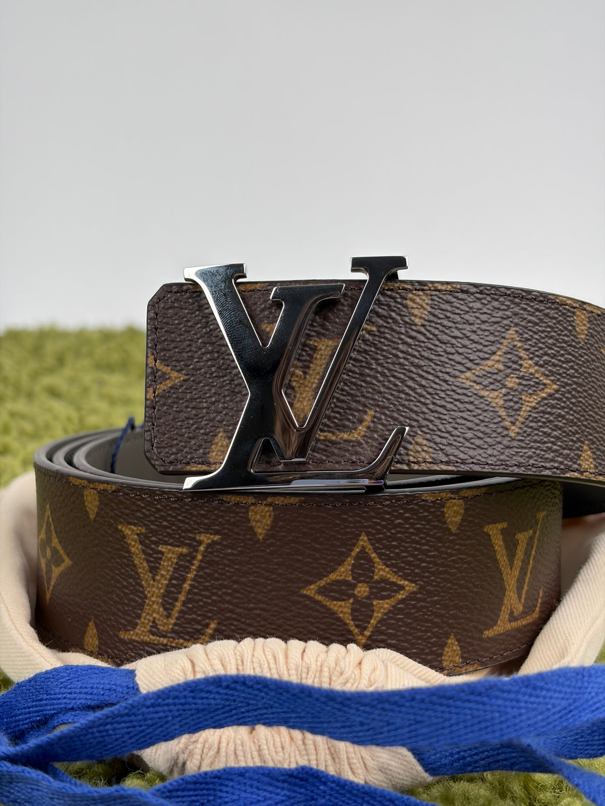 Cintura Louis Vuitton Reversibile Marrone 110/44 127cm