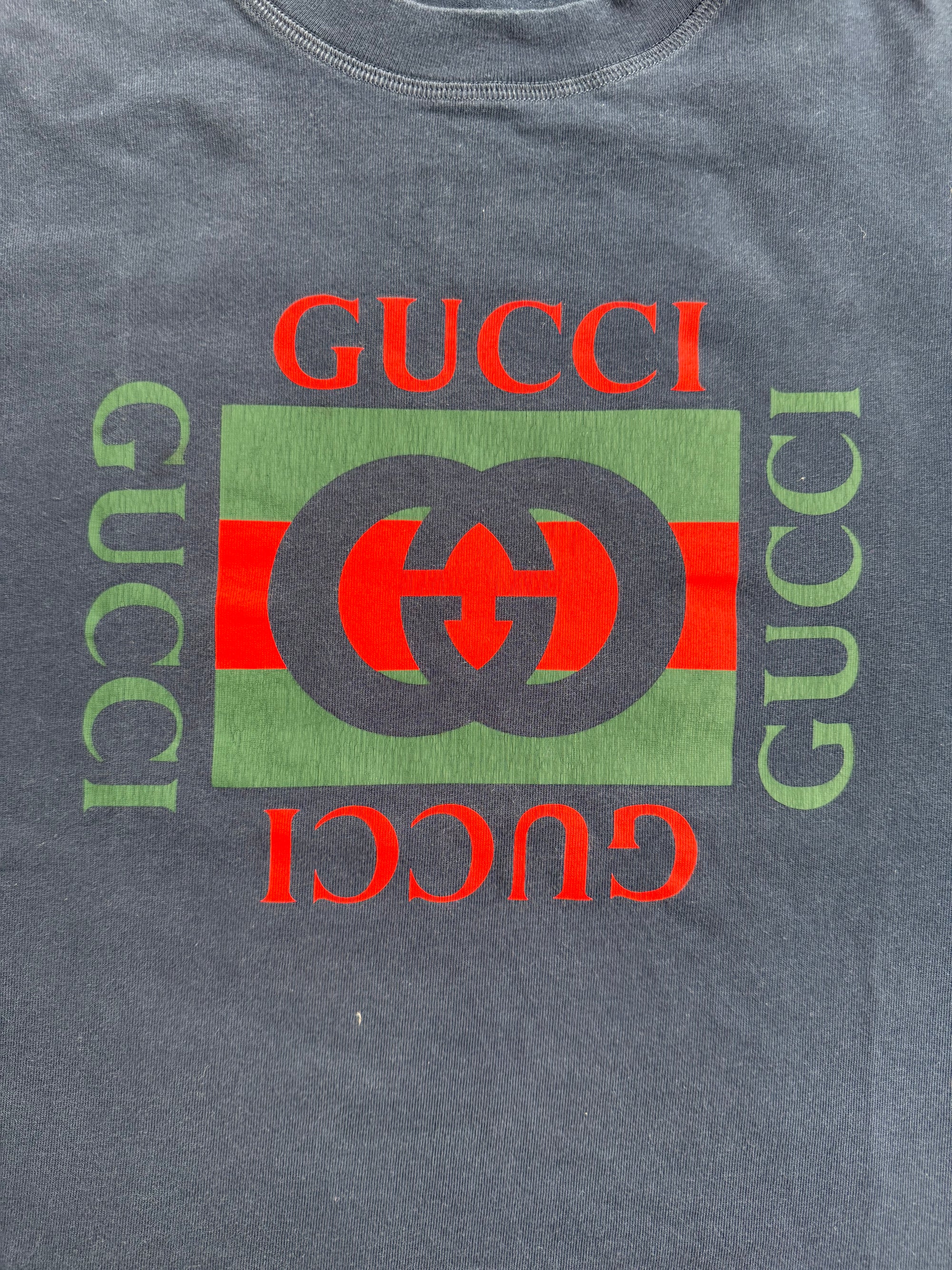 T-Shirt Gucci Blu XXXS