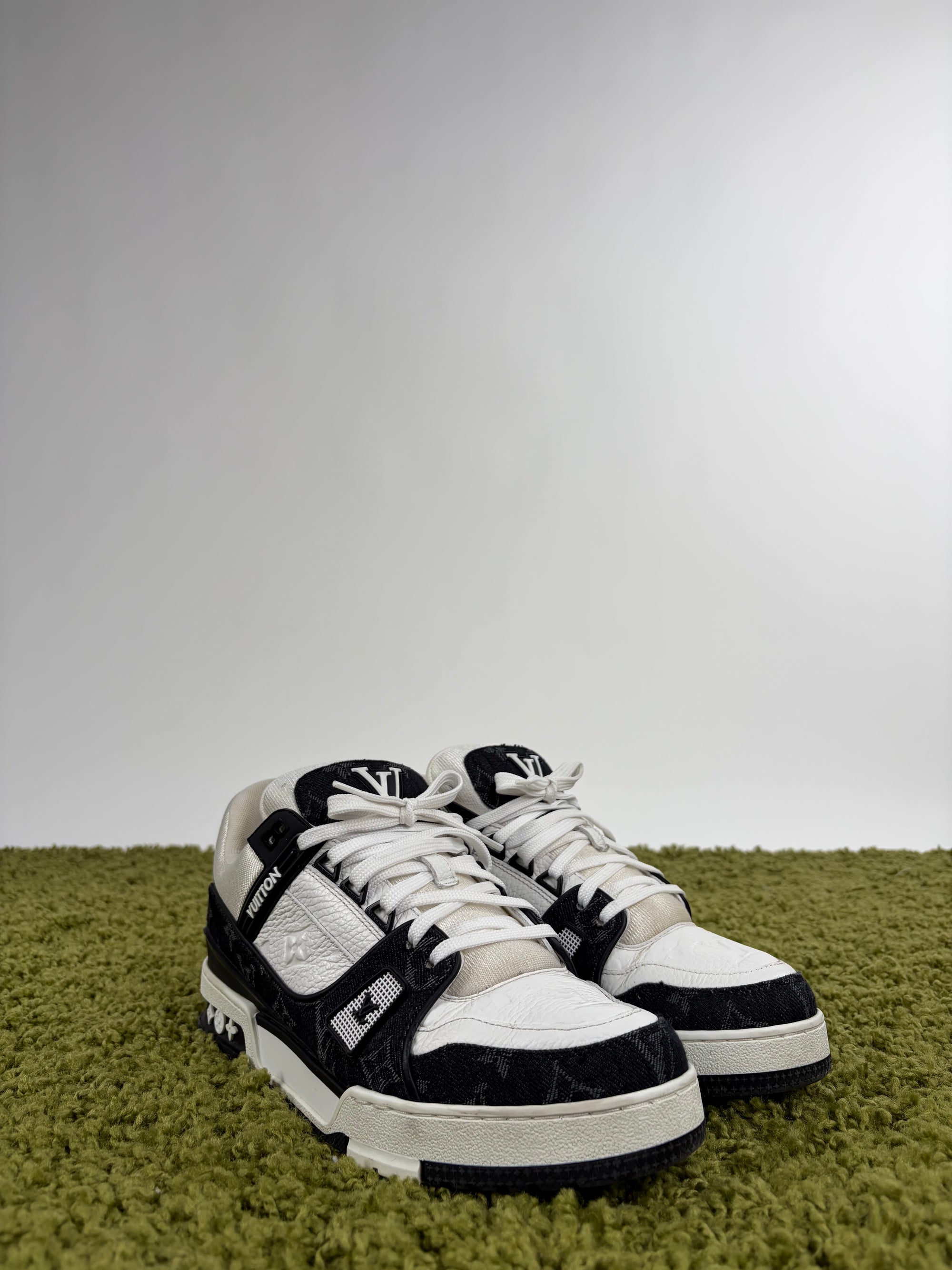 Louis vuitton Trainer Size 7.5=41.5 calza 42.5 nera e bianca