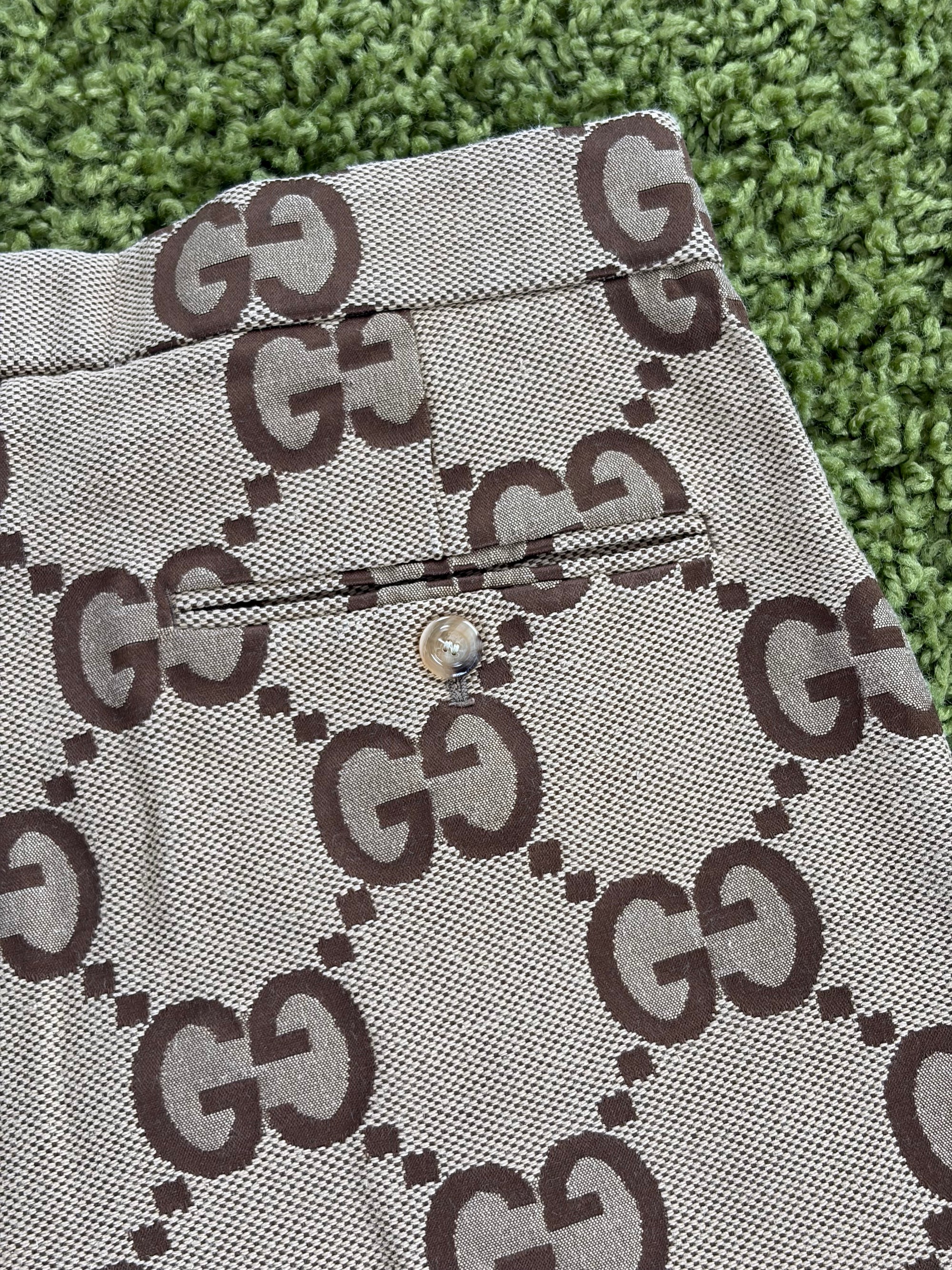 Pantalone corto Gucci Size 46 marrone e biege