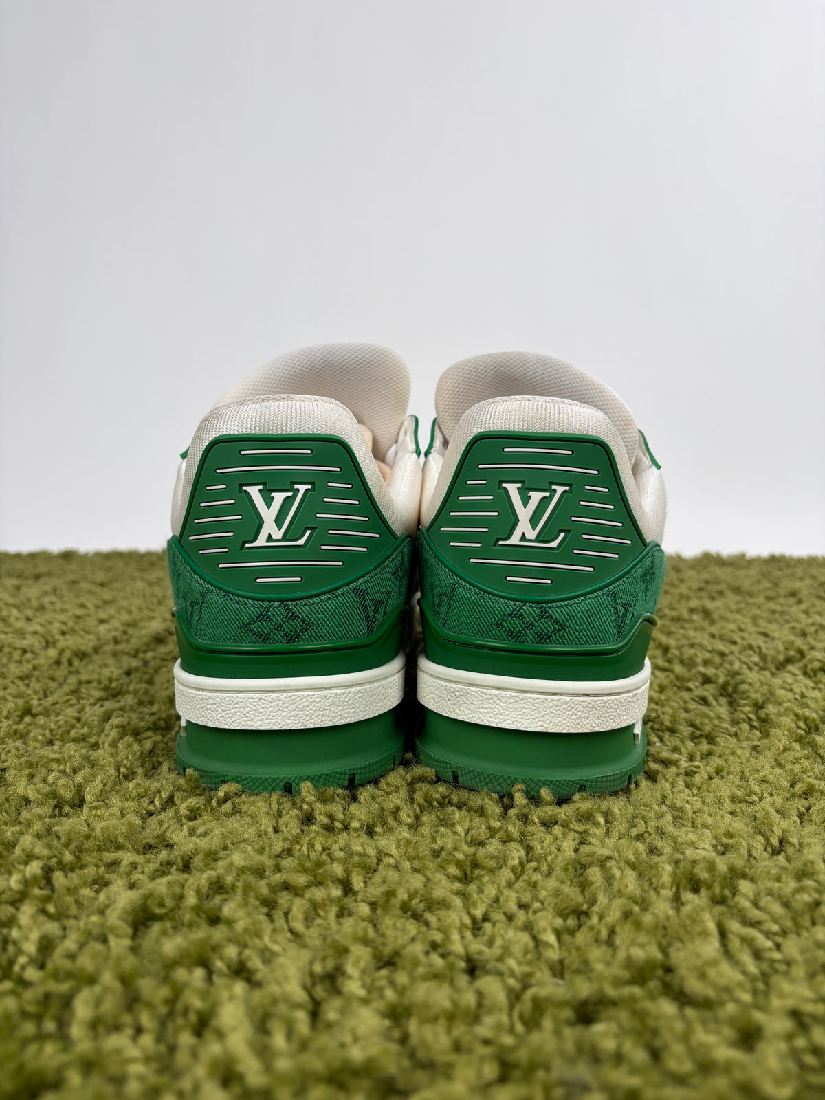 Louis Vuitton Trainer In Denim Verde 8