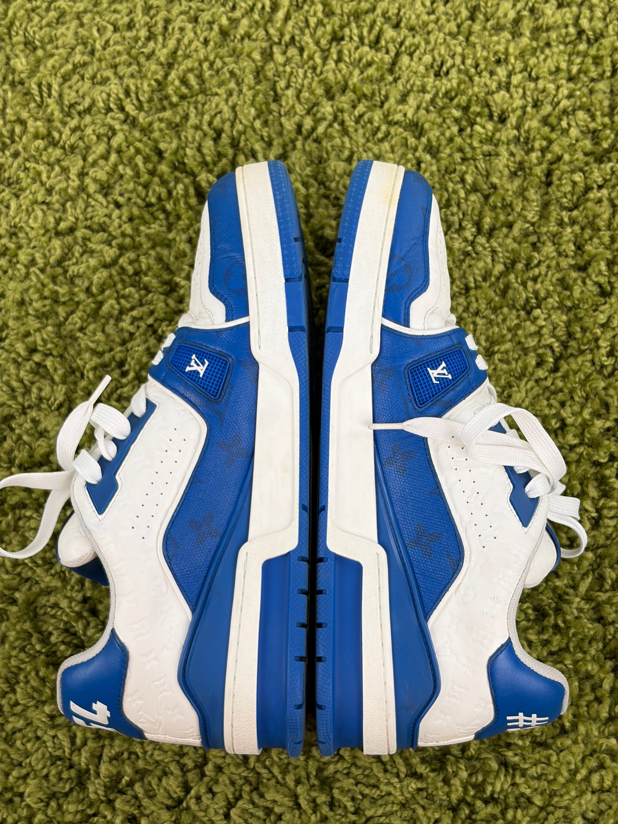 Louis vuitton trainer size 7=41 calza 42 blu e bianche