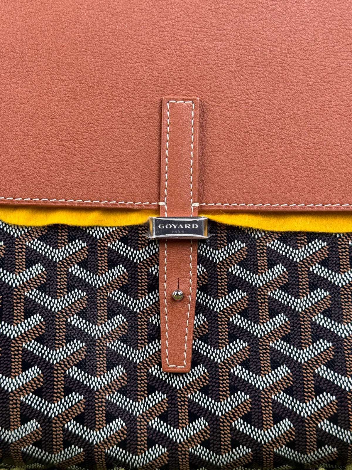 Goyard Borsa Coursier Messenger Marrone Nero