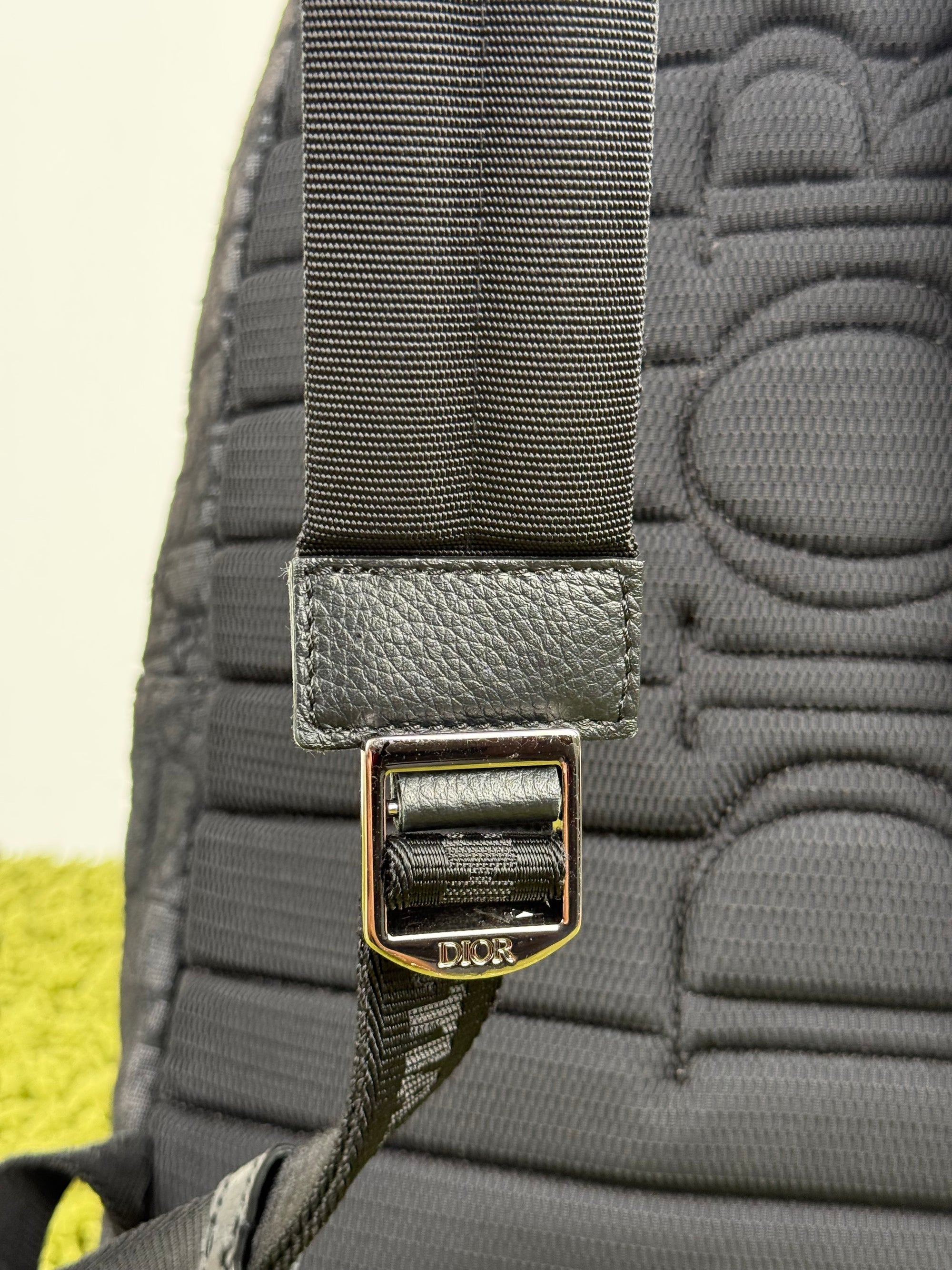 Zaino Ridere Oblique In Jacquard Christian Dior Nero