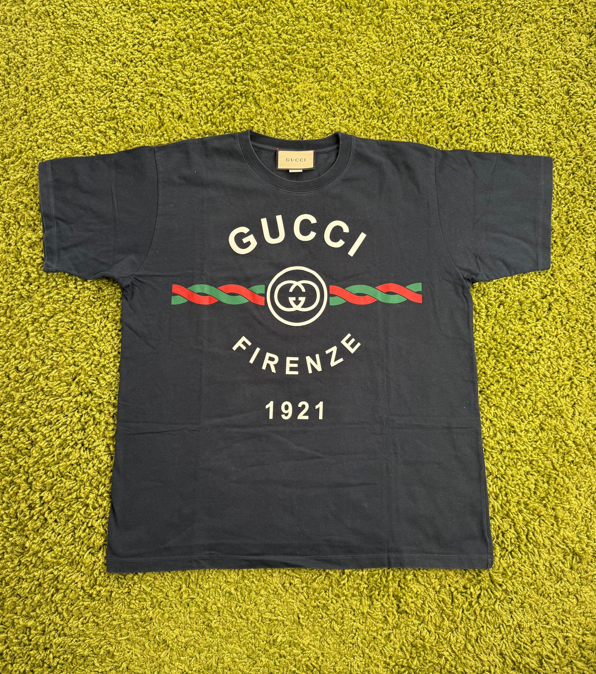 T-Shirt Firenze Gucci Blu M