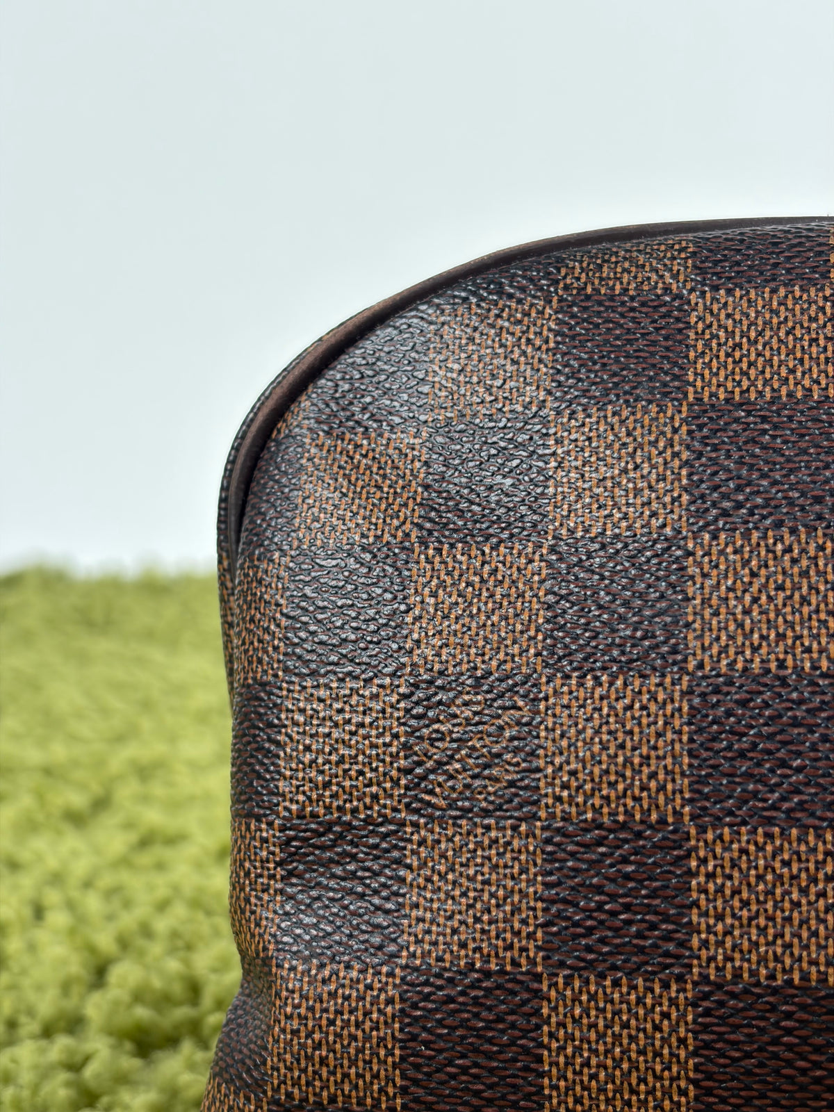 Beauty Case Louis Vuitton in tela Damier Marrone