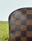 Beauty Case Louis Vuitton in tela Damier Marrone