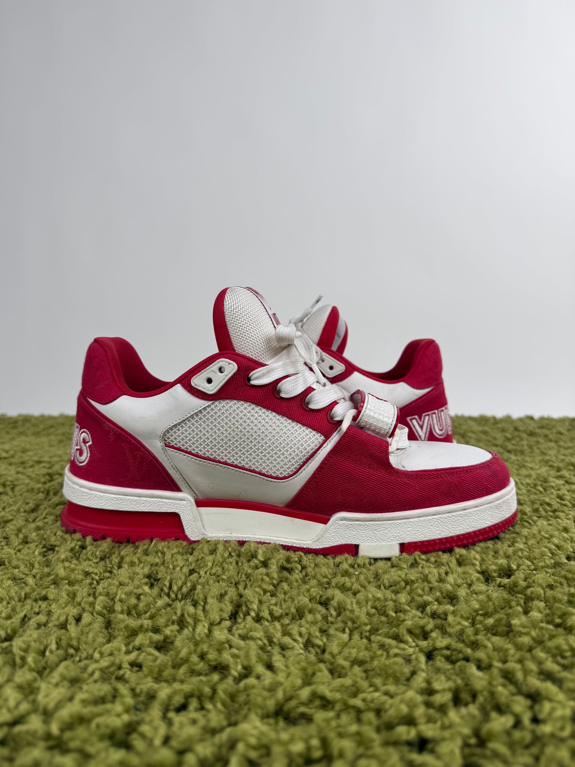 Louis Vuitton Trainer in denim Rossa 7.5