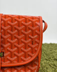 Borsa Goyard Belvedere PM in tela Goyardine Arancione
