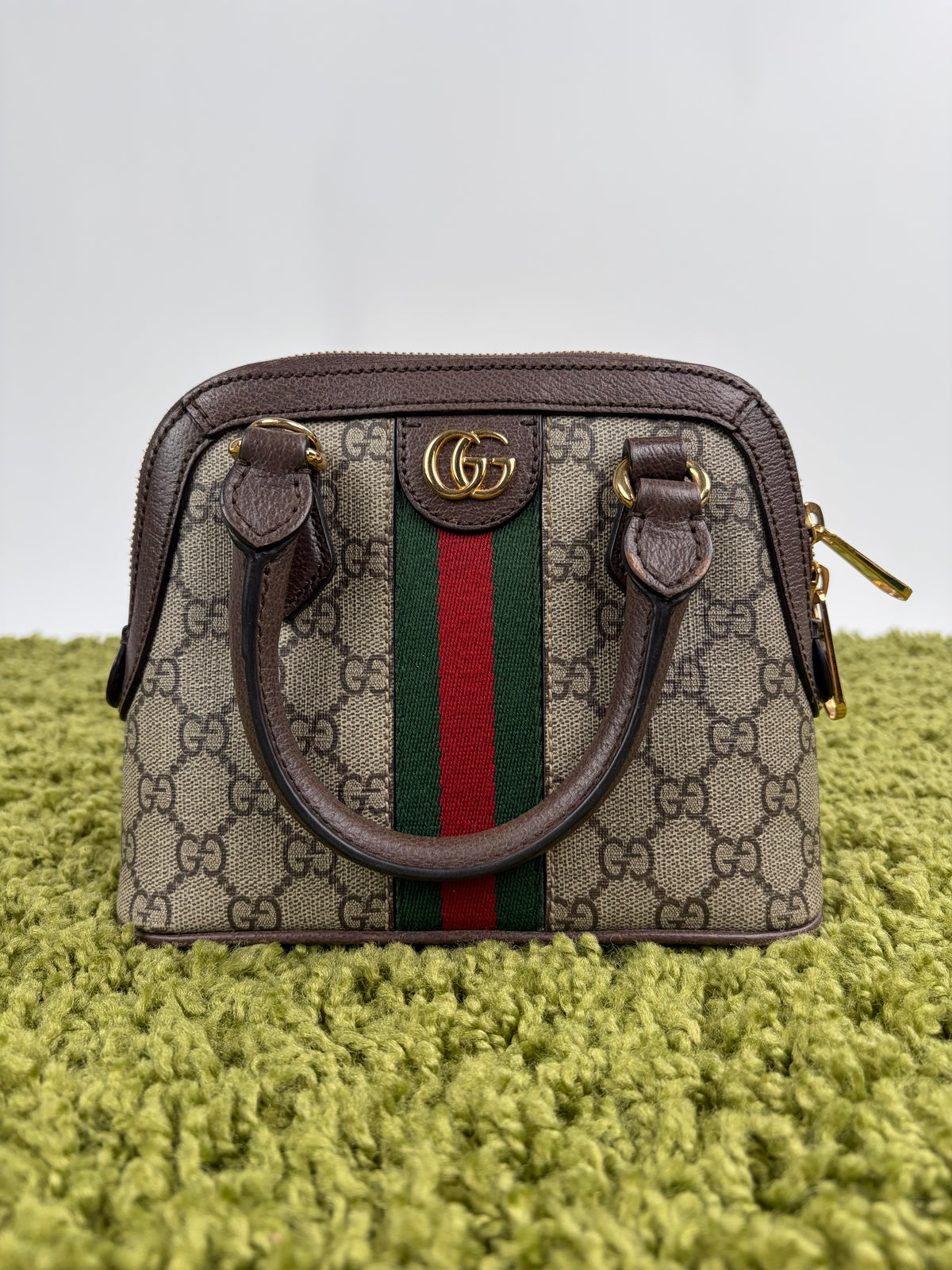Mini Borsa a Mano Ophidia Gucci Beige