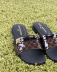 Ciabatte louis vuitton revival leather mules Size 36 nere e marroni