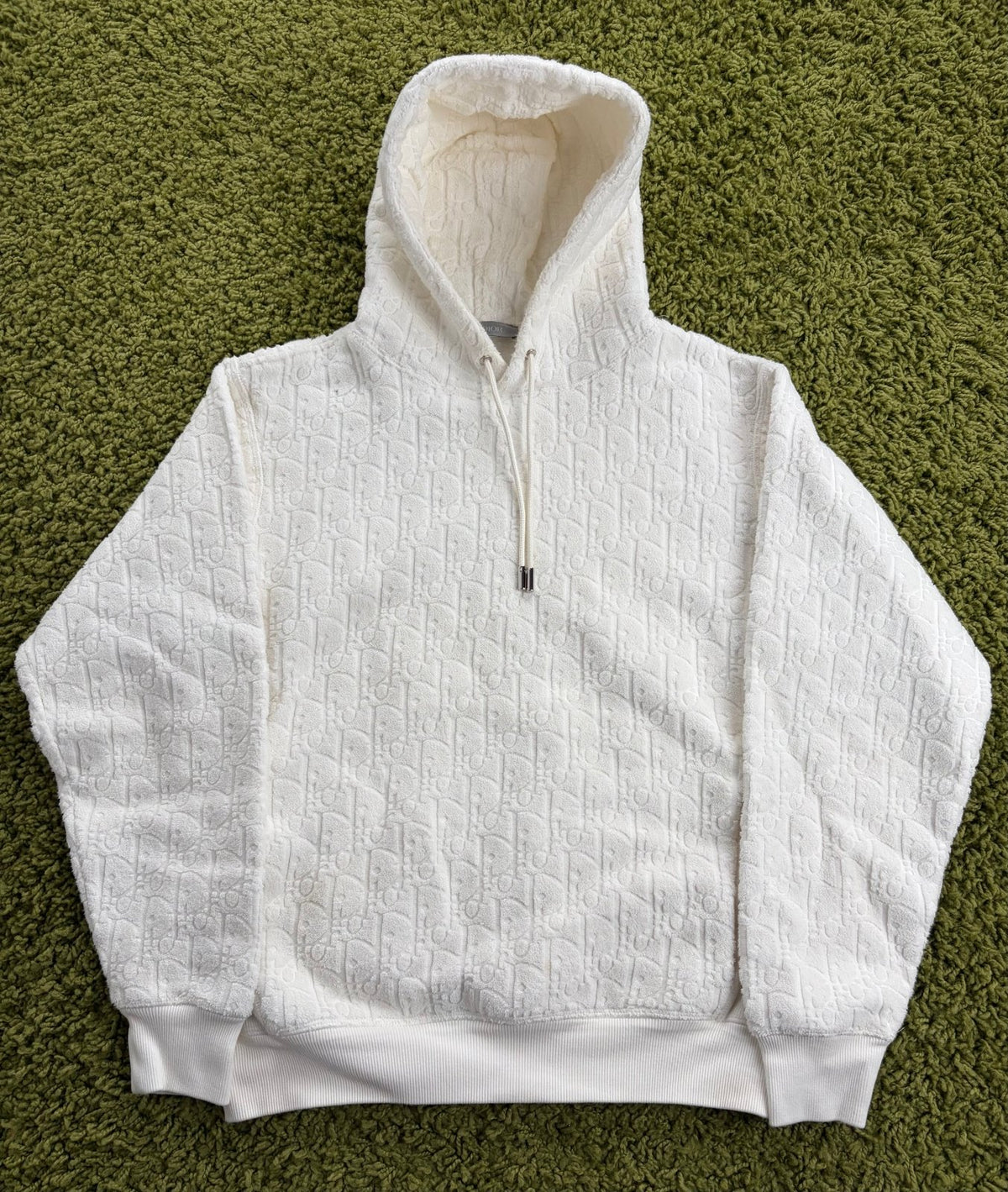 Felpa Christian Dior Oblique jacquard Bianca S - Second Hand Di Fiore