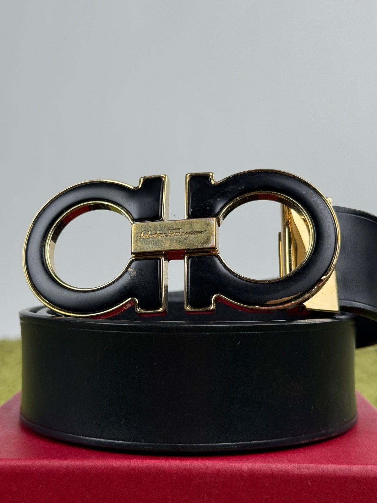 Cintura Ferragamo Nero 105cm - Second Hand Di Fiore