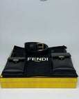 Cintura Fendi con portafogli nera