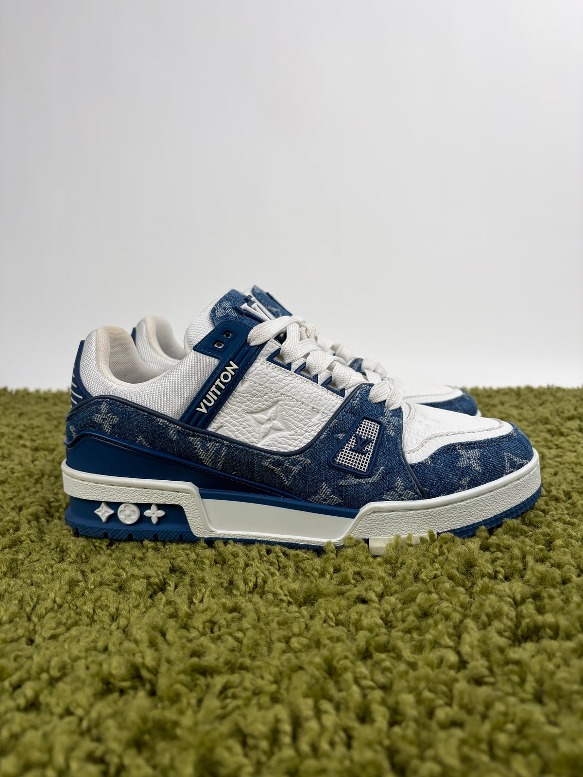 Louis Vuitton Trainer Denim Blu 38