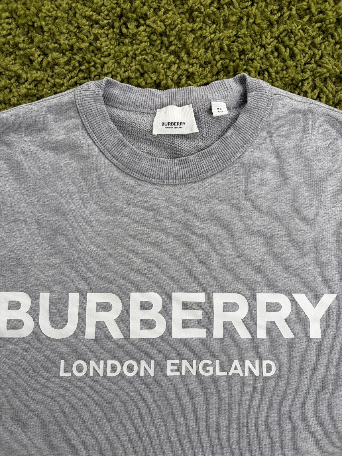 Felpa Burberry Grigia XL - Second Hand Di Fiore
