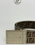 Cintura Fendi reversibile beige e marrone Size 85