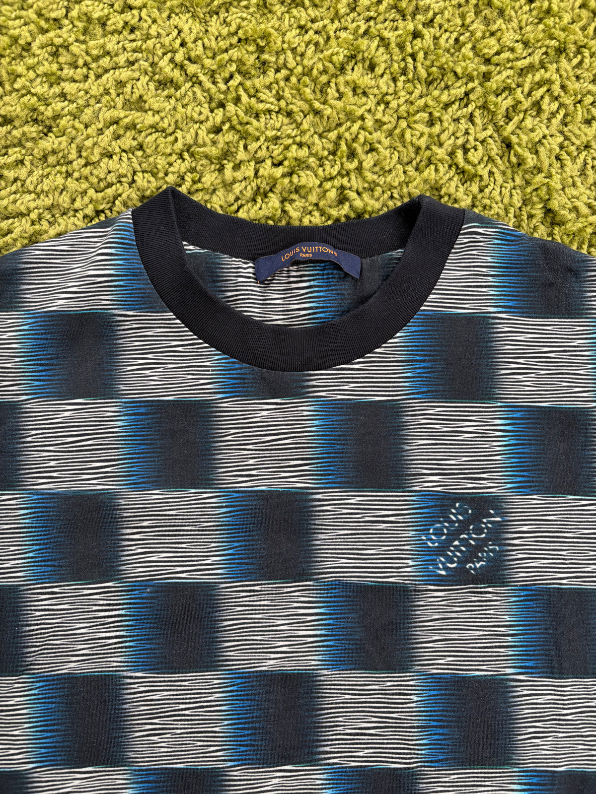 T-Shirt Louis Vuitton Damier Rush Blu Multicolor M