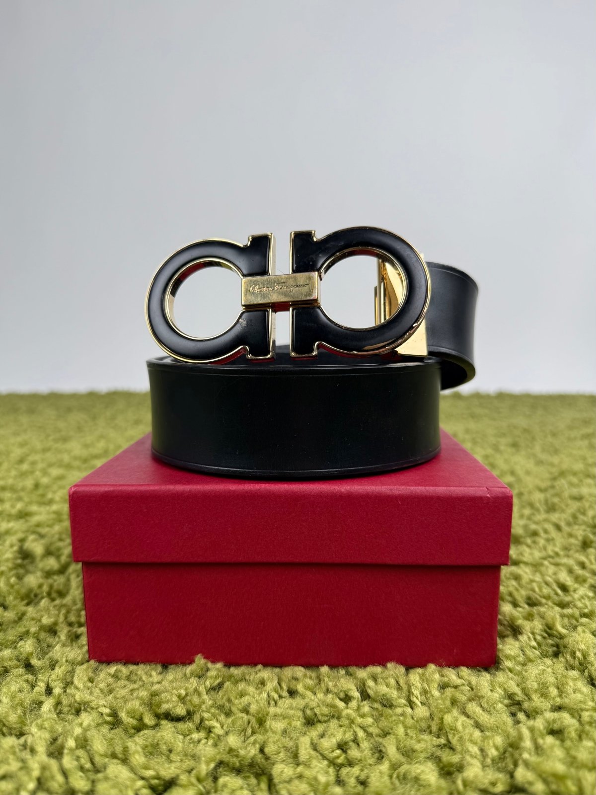 Cintura Ferragamo Nero 105cm - Second Hand Di Fiore
