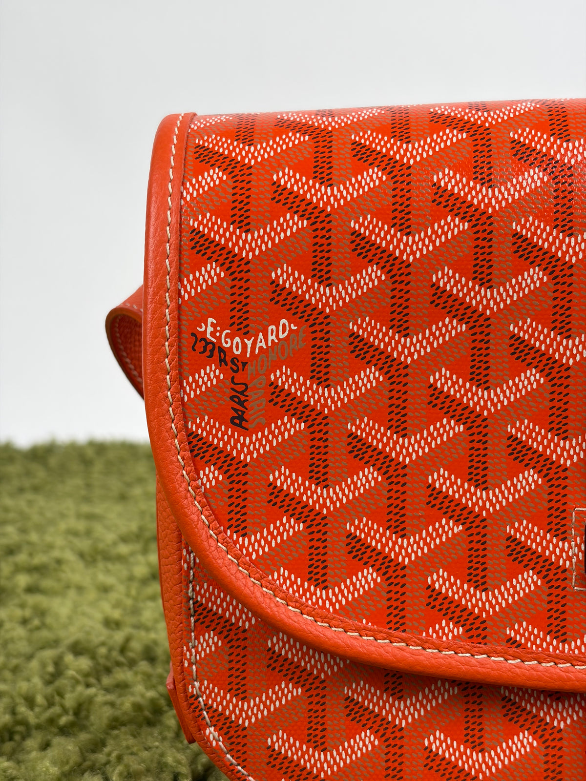Borsa Goyard Belvedere PM in tela Goyardine Arancione