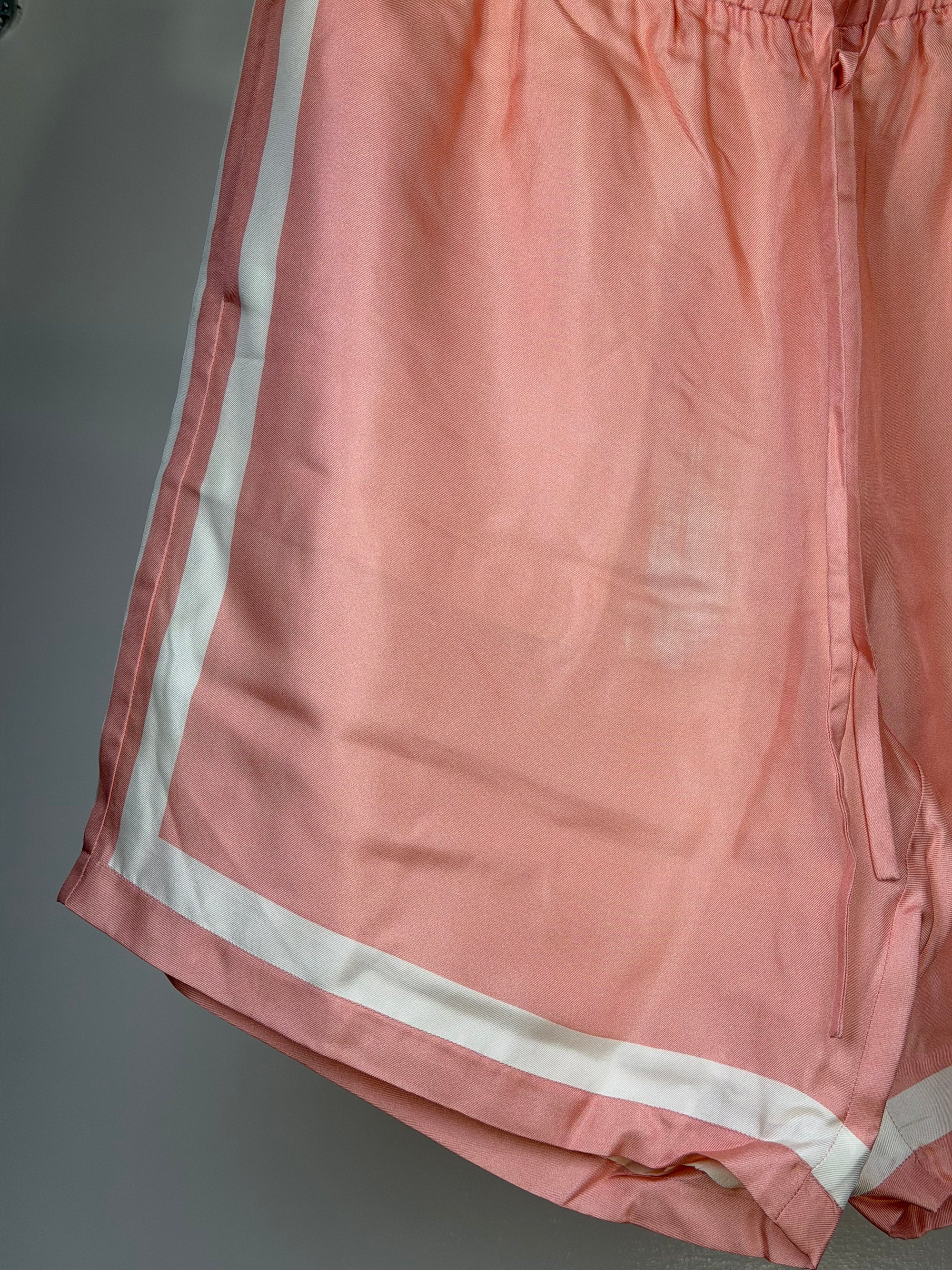 Pantalone corto Casablanca Size XL rosa e bianco