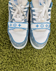 Louis Vuitton Trainer in denim Azzurro 8.5
