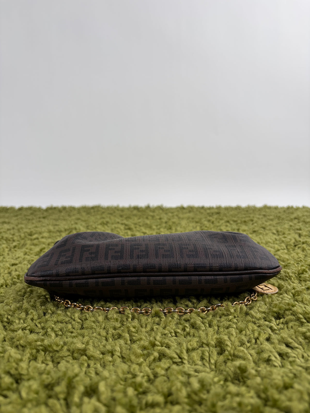 Borsa Fendi Baguette in tela Marrone