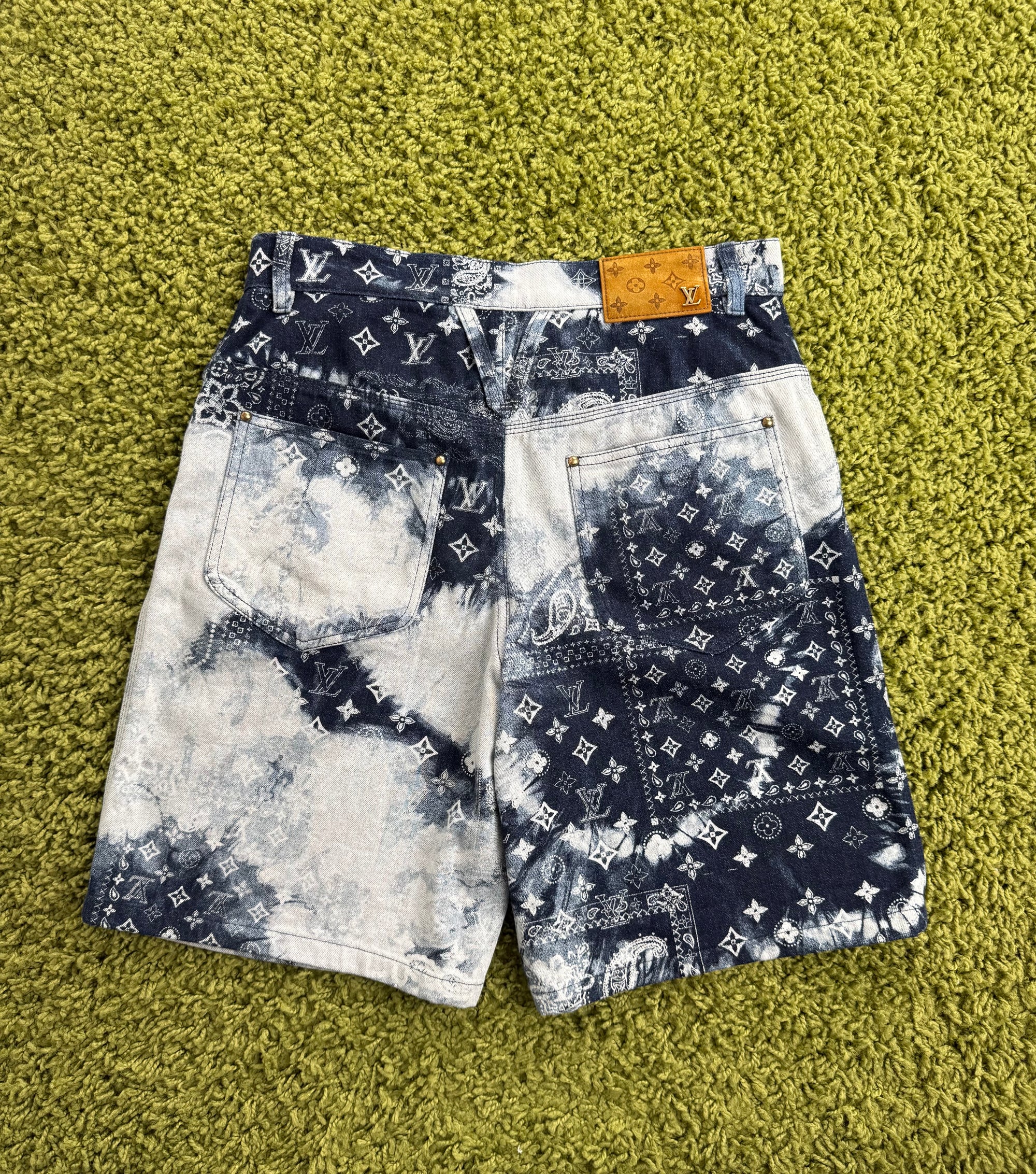 Completo Louis Vuitton in denim Multicolor Camicia S Pantaloncino 30