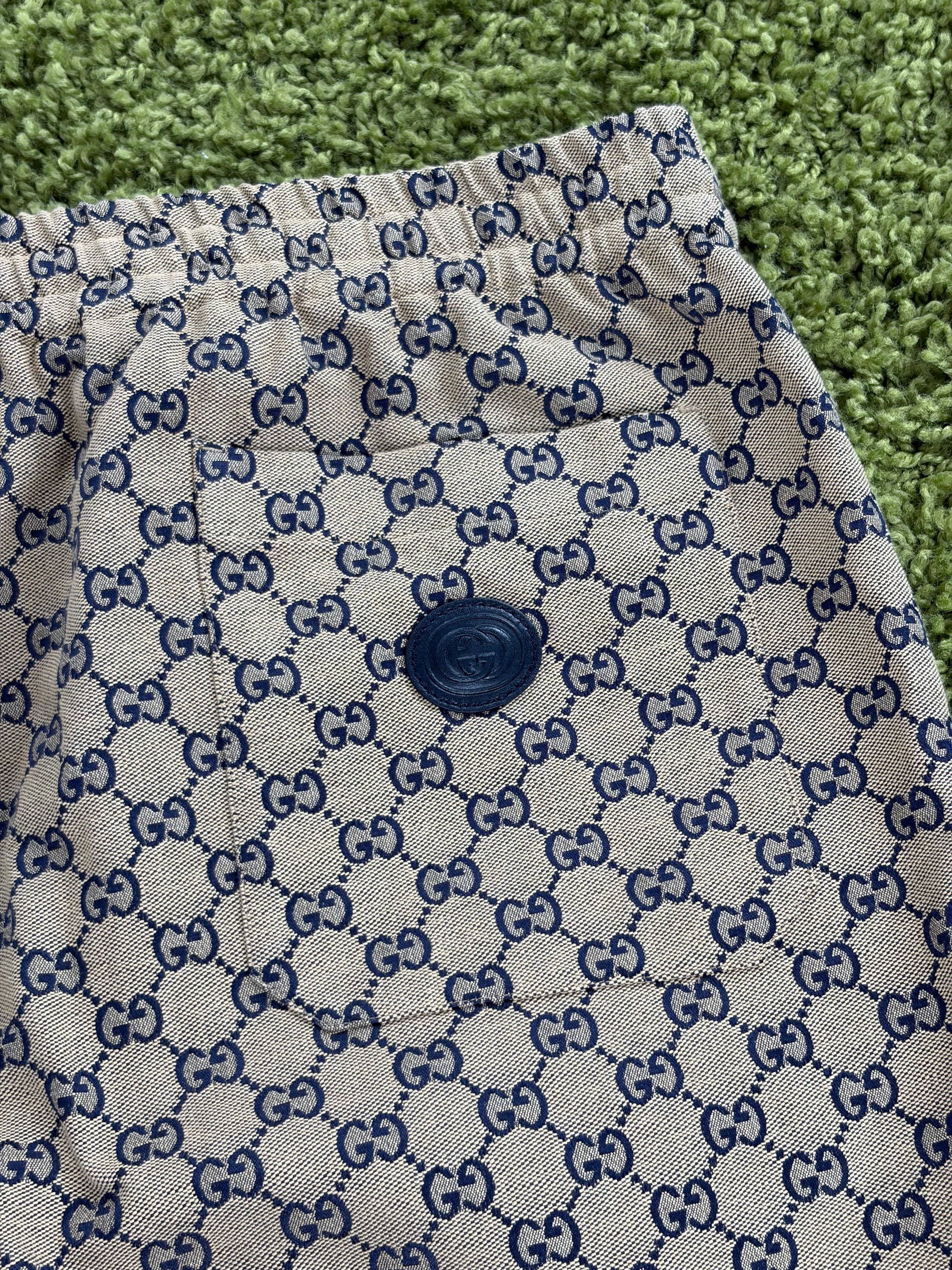 Pantalone Gucci Size 56 beige e blu