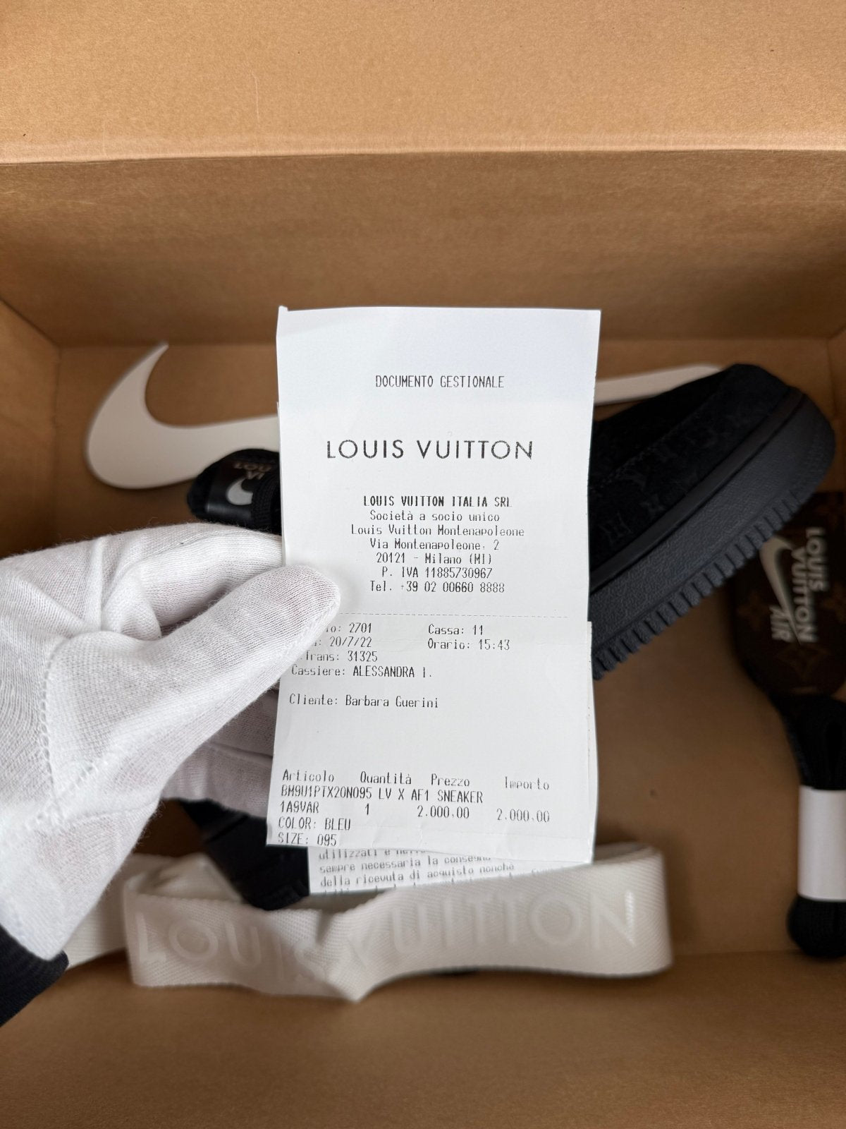 Louis Vuitton x Nike air force 1 40,5 - Second Hand Di Fiore