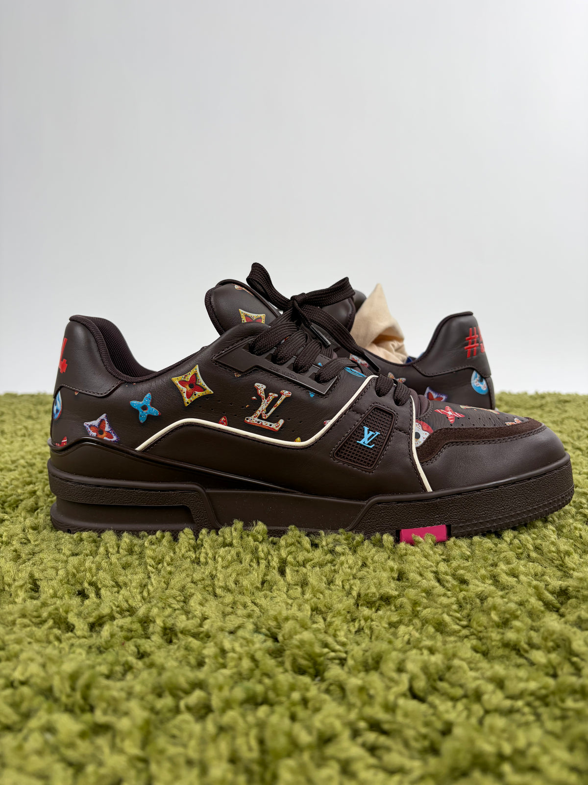 Louis Vuitton Trainer Marrone Multicolor 8.5