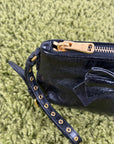Borsa Miu Miu Pour Accessories Vitello Shine Sac Nera