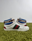 Gucci Ace Stripe High Bianche 9.5