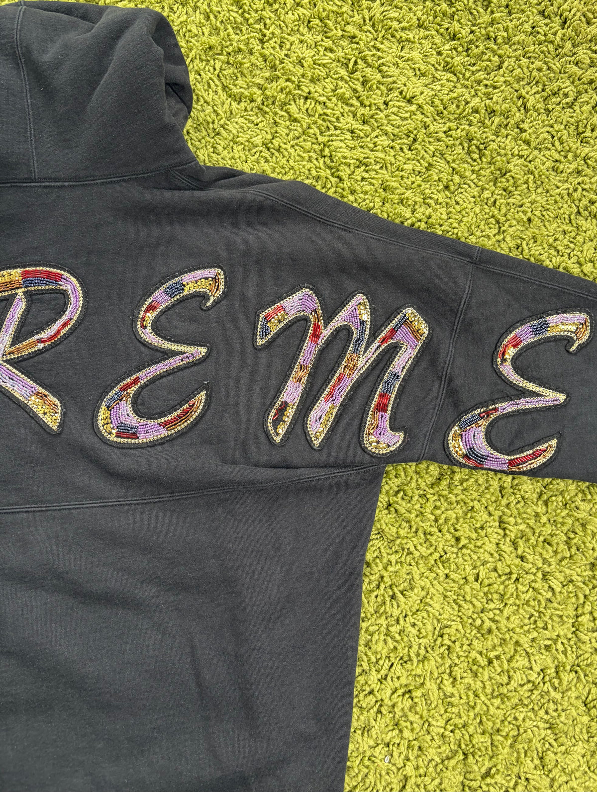 Felpa Supreme Beaded Nera S