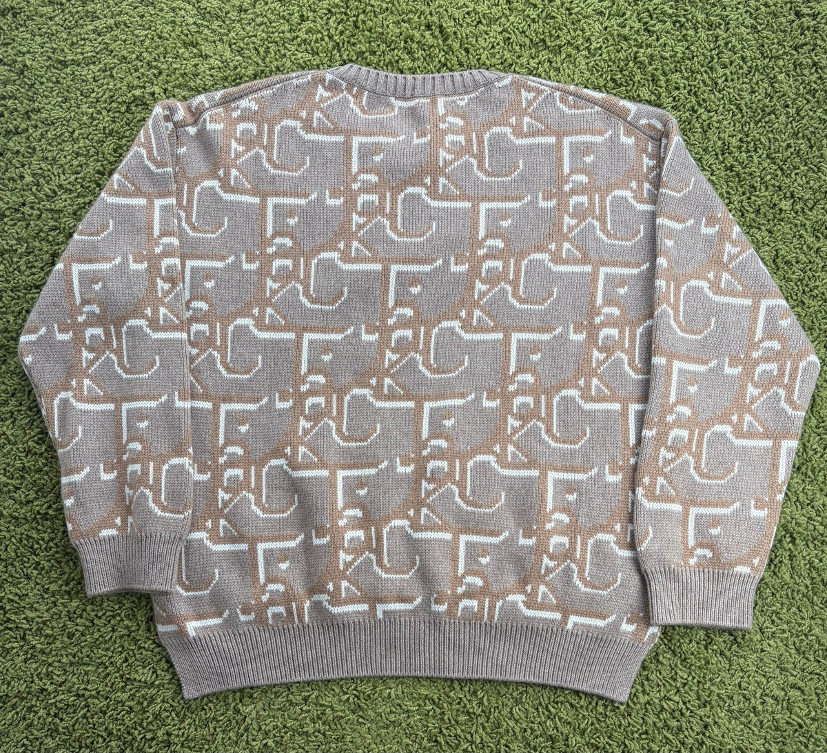 Maglione Christian Dior X Cactus Jack Travis Scott Beige XXL