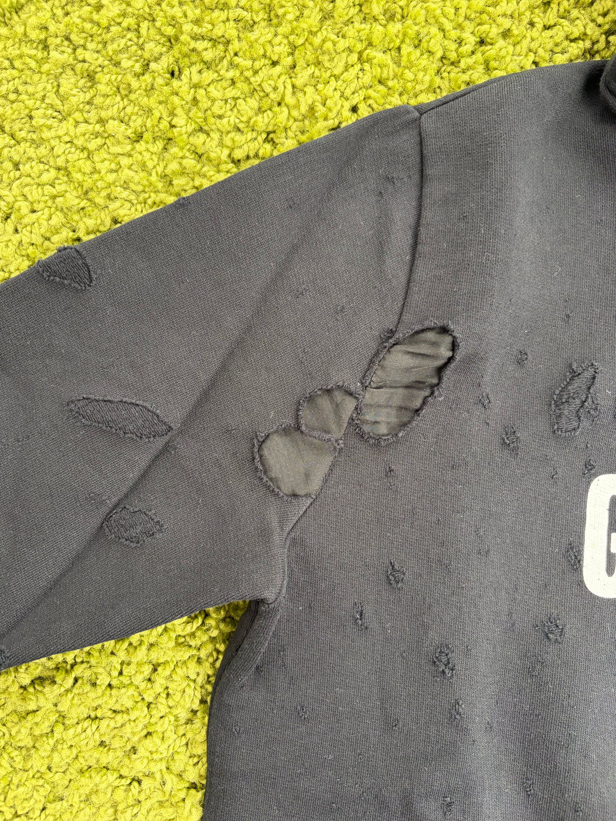 Felpa Givenchy Destroyed Nero S