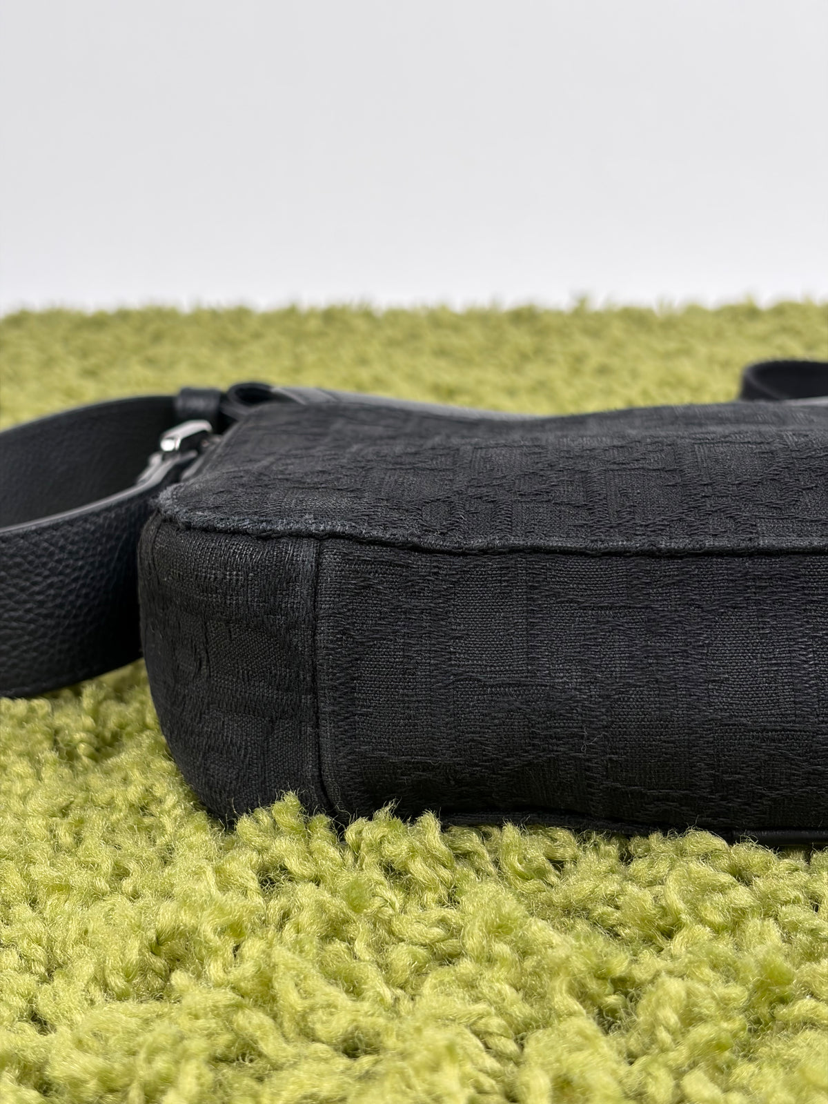 Borsa a tracolla mini saddle Christian Dior Nera