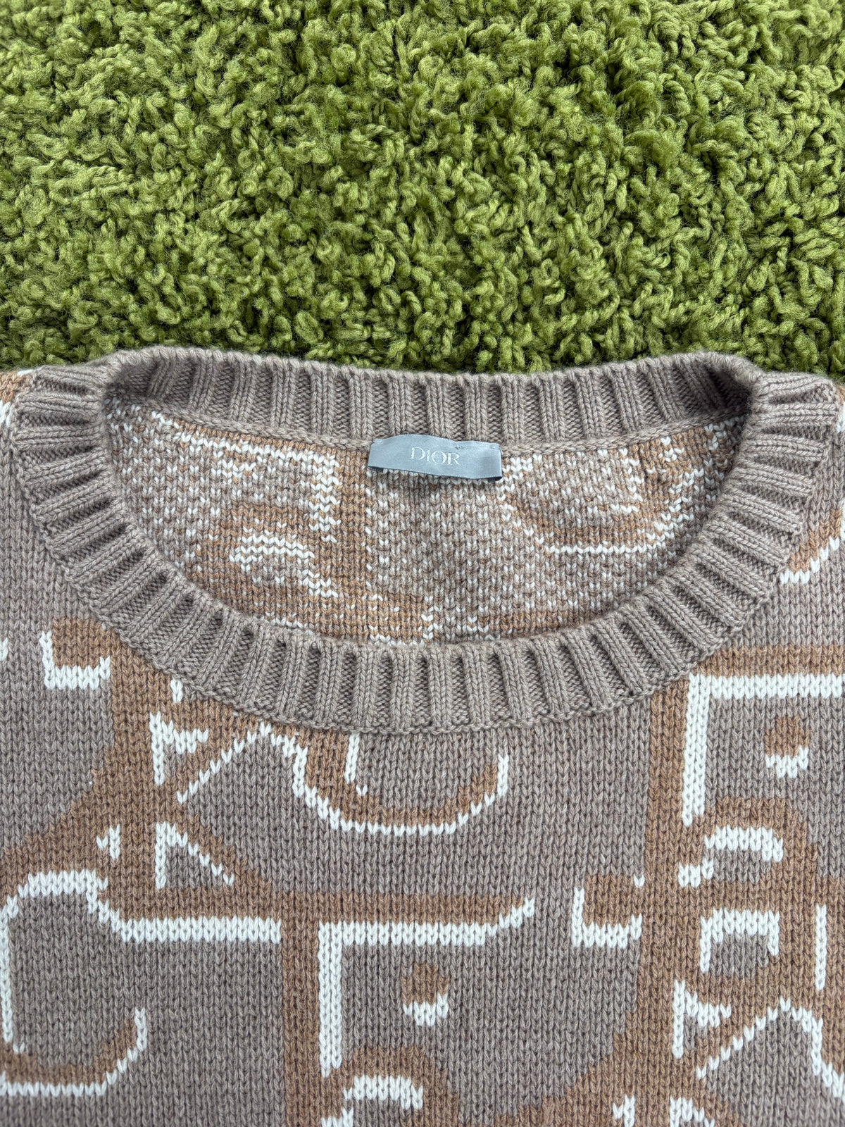 Maglione Christian Dior X Cactus Jack Travis Scott Beige XXL